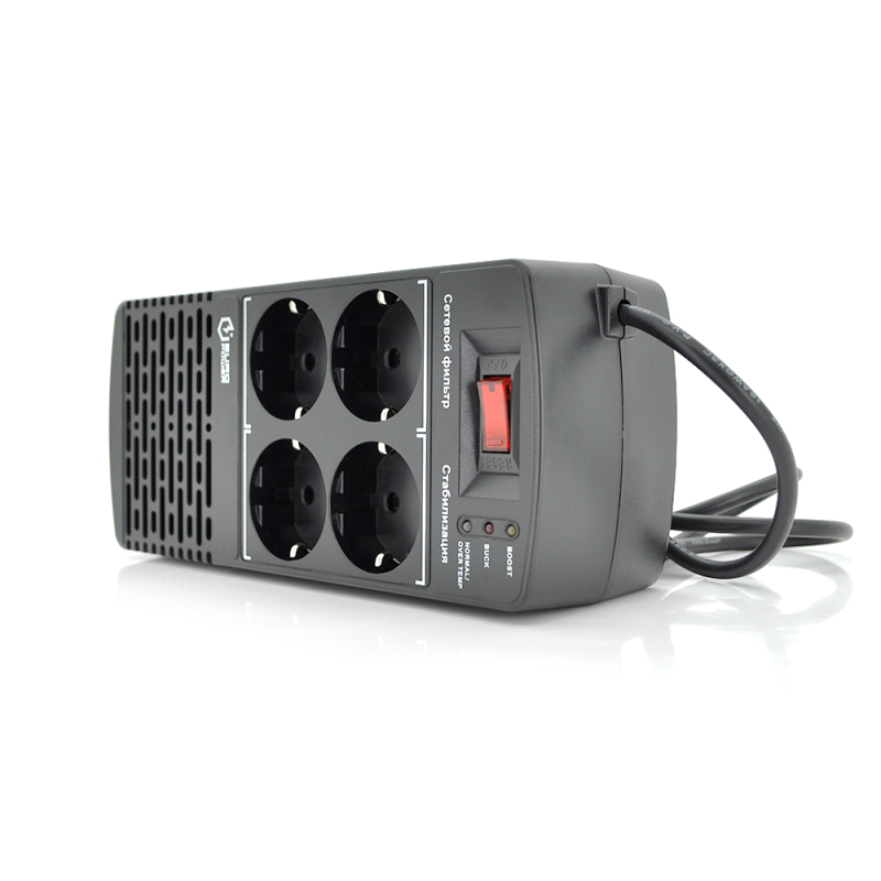 Стабілізатор напруги релейний Europower EPX-604 600VA 300W, input:184~276V, output:220V±10%, 4 SHUKO, Q