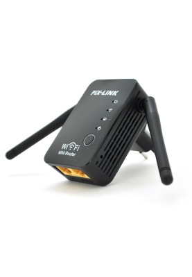 Підсилювач WiFi сигналу з 2-ма вбудованими антенами LV-WR17, живлення 220V, 300Mbps, IEEE 802.11b / g / n, 2.4-2.4835GHz, BOX