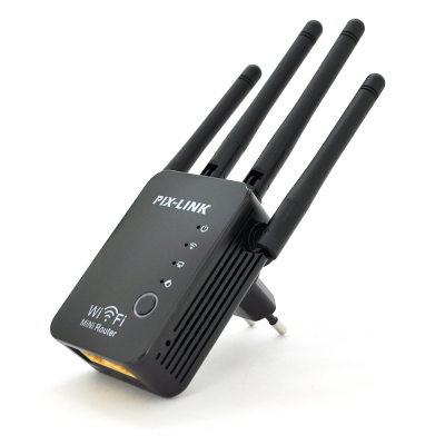 Підсилювач WiFi сигналу з 4-ма вбудованими антенами LV-WR16, живлення 220V, 300Mbps, IEEE 802.11b/g/n, 2.4-2.4835GHz, BOX