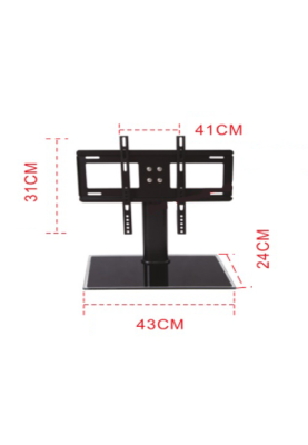 Кронштейн для TV PiPo PP-DZC2632, 32"-40"-55", до 60кг, без нахилу, Black, Box