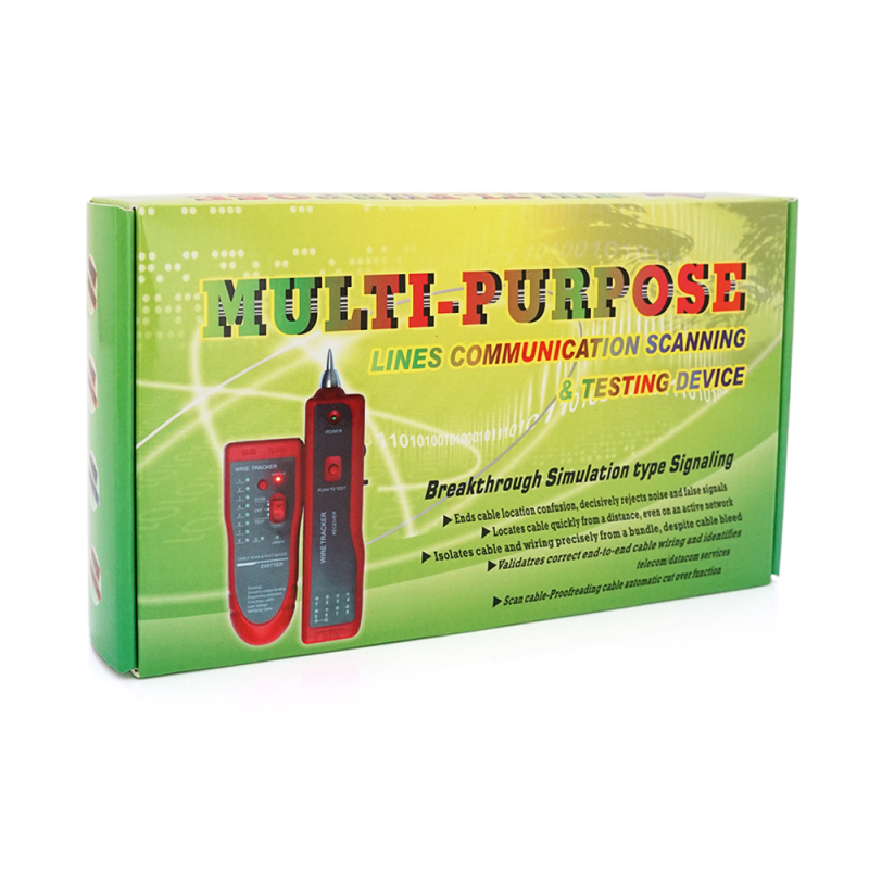 Кабельний тестер 801-2 + POE, трасошукач live line finder