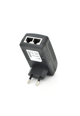 POE інжектор RITAR RT-PIN-18/18EU, 18V 1A (18Вт) з портами Ethernet 10/100Мбіт/с, EU PLUG