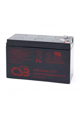 Акумуляторна батарея CSB UPS12360, 12V7, 5Ah (151х65х94мм)