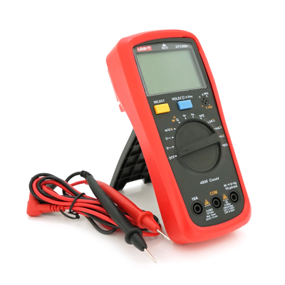 Мультиметр UNI-T UT136B Вимірювання: V (AC/DC), A (AC/DC), Ω, C, Hz, NCV. Функції: Data Hold, продзвонювання, тест діодів, підсвічування.