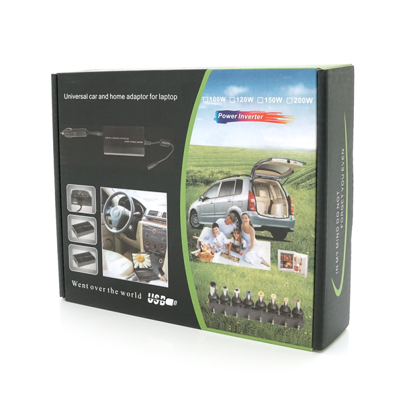 Універсальний БЖ 100W, корпус - метал, ручне регулювання, 8 Г-подібних роз'ємів, + прикурювач, Box