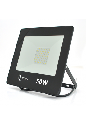 Прожектор SLIM LED RITAR RT-FLOOD50A, 50W, 56xSMD2835, IP65, 4000Lm, 6500K (100%), PF>0.9 Ra>70, 215*240*30mm, Q20