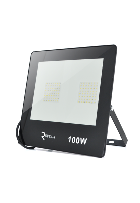 Прожектор SLIM LED RITAR RT-FLOOD100A, 100W, SMD2835, IP65, 8000Lm, 6500K (100%), Ra>70, 272*180*30mm, Black