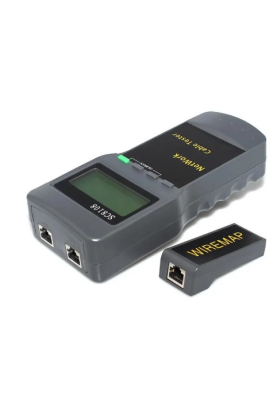 Кабельний тестер професійний Merlion SC8108, RJ-45 з пошуком обриву кабелю