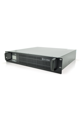 ДБЖ з правильною синусоїдою ONLINE Ritar RT-1KS-LCD, RACK 1000VA (900Вт), 24 В, Вбудована батарея 12V 7,5 Ah х 2 шт  (482 * 440 * 87), Q2