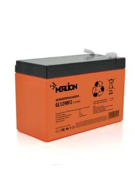 Акумуляторна батарея MERLION GL1290F2 12 V 9 Ah (150 x 65 x 95 (100)) Orange Q10/420