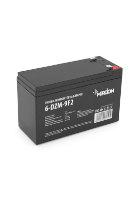 Тягова акумуляторна батарея AGM MERLION 6-DZM-9, 12V 9Ah F2, (150 x 65 x  95 (100)
