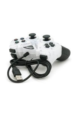 Геймпад для ПК USB-908 USB 2.0 Double Shock (White)