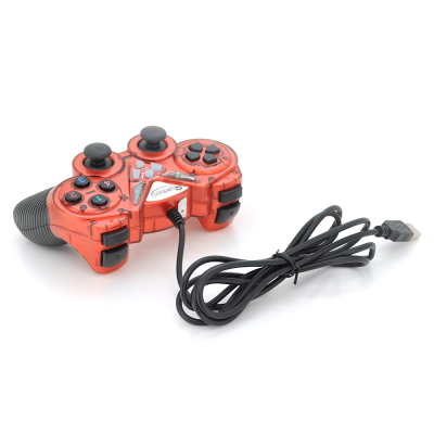 Геймпад проводной для ПК USB-908 USB 2.0 Double Shock (Red), Blister