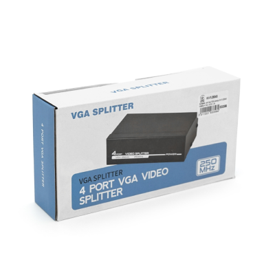 Активний спліттер VGA сигналу KV-FJ2504S 150MHz 4 Port, DC5V/2A