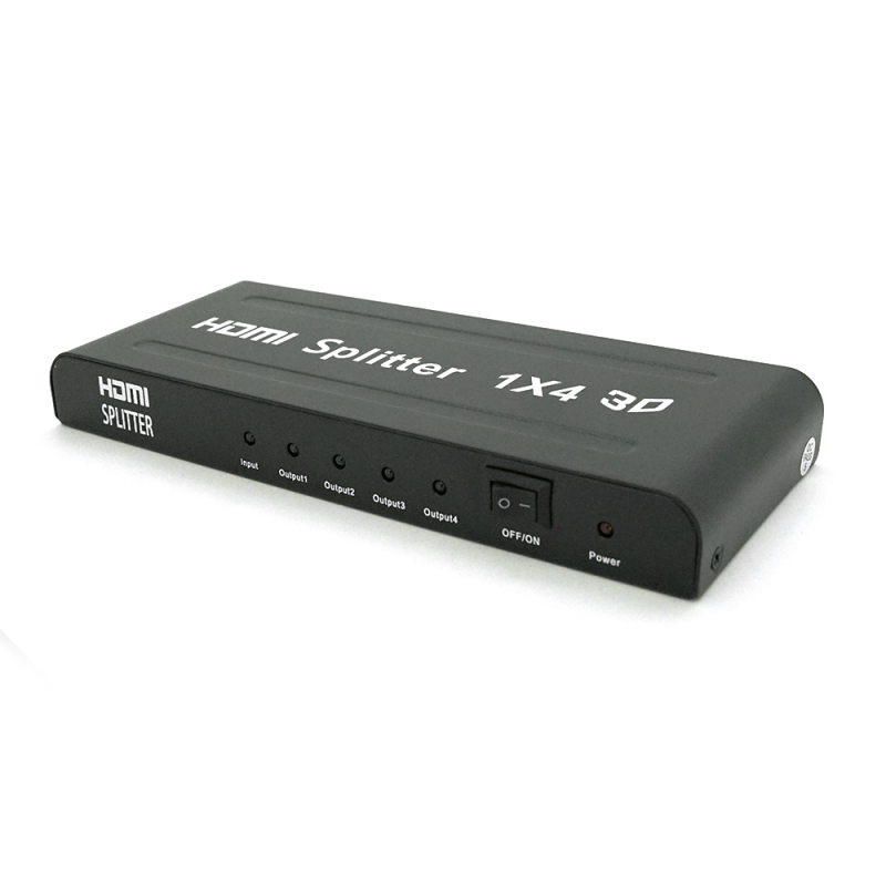 Активний HDMI спліттер 1 => 4 порту, 1080р, DC5V / 2A Q50