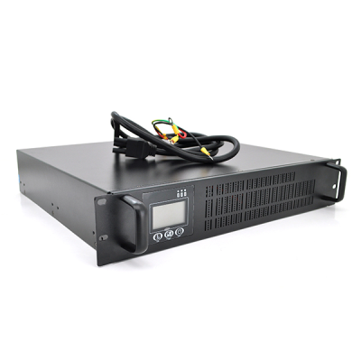 Інвертор з правильною синусоїдою ONLINE Ritar RT-2KL-LCD, RACK 2000VA (1800Вт), 72В, під зовнішній АКБ,  (610*605*220) 13,1 кг (480*420*90)