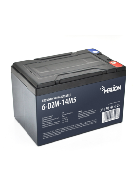 Тягова акумуляторна батарея AGM MERLION 6-DZM-14, 12V 14Ah M5 (151х98х104 мм) Q3