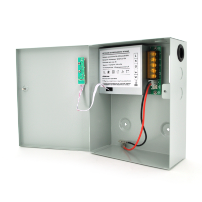 Імпульсне джерело безперебійного живлення PSU-3107 12V 3А, під АКБ 12V 7-9A, Metal Box