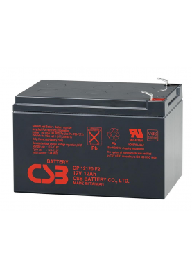 Акумуляторна батарея CSB GP12120F2, 12V 12Ah (151х98х100мм), Box/Q6