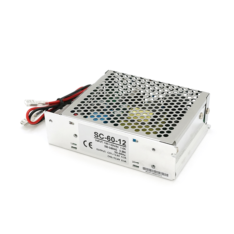 ББЖ  перфорований з лед індикацією  12V 5А, SC-60W-12, (129*98*38)