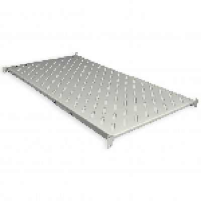 Полиця 19" 4 точки кріпл., 850мм глиб., перфорована, т.м.2мм, сіра