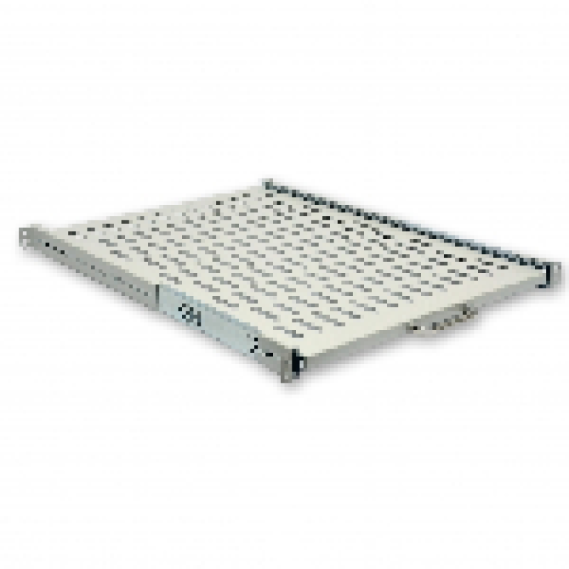 Полиця висувна 19", 600мм глиб. (400..870 мм кріплення), сіра