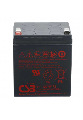 Акумуляторна батарея CSB HR1227WF2, 12V 6,5Ah (101х70х94мм), Q10