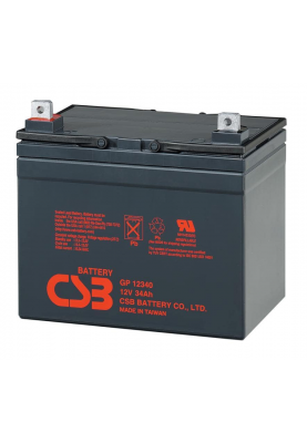 Акумуляторна батарея CSB GP12340, 12V 34Ah (195х130х155мм)