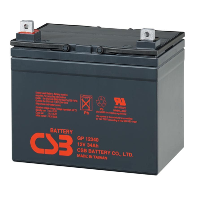 Акумуляторна батарея CSB GP12340, 12V 34Ah (195х130х155мм)