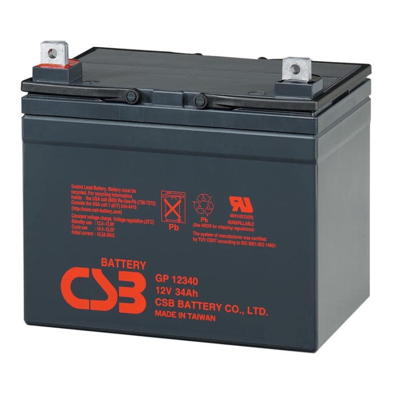 Акумуляторна батарея CSB GP12340, 12V 34Ah (195х130х155мм)