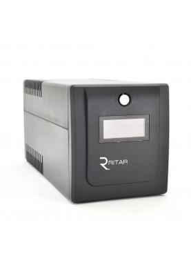ДБЖ Ritar RTP1000 (600W) Proxima-D, LCD, AVR, 3st, 4xSCHUKO socket, 2x12V7Ah, plastik Case ( 460 x 225 X 245 ) 9,4 кг Q2