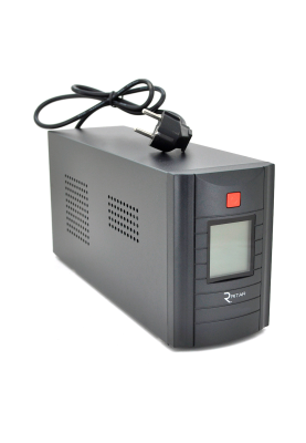 ДБЖ Ritar RTM1000 (600W) Proxima-D, LCD, AVR, 3st, 3xSCHUKO socket, 2x12V7Ah, metal Case (350х120х190) Q2
