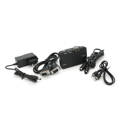 Конвертер VGA (IN) на VGA(OUT), S-Video TV(IN), RCA(IN), Box