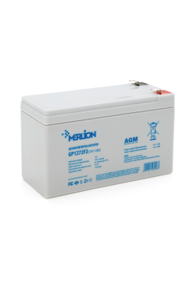 Акумуляторна батарея MERLION AGM GP1272F2B 12 V 7,2 Ah ( 150 x 65 x  95 (100) )  White Q10