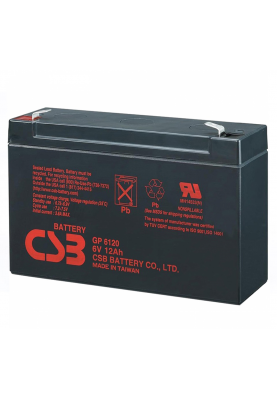 Акумуляторна батарея CSB GP6120, 6V 12Ah (150 x 50 x 95 (100)  Q10