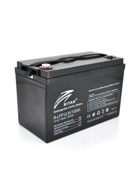 Акумуляторна батарея Ritar LiFePO4 12,8V 100Ah  1280Wh  ( 328 x 172 x 215 (220) Q1