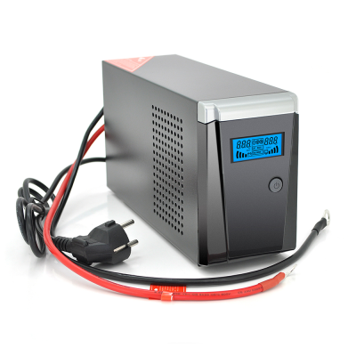 ДБЖ із правильною синусоїдою RITAR RTSW-600 LCD, 12В, під зовнішній АКБ, Q4 (320*132*210) 4,2 кг (260*85*140)