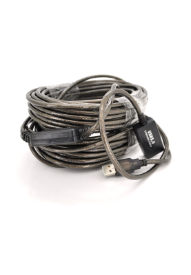 Активний подовжувач USB 2.0 AM / AF, 20m, прозорий з чіпом Q50