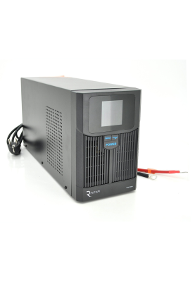 ДБЖ з правильною синусоїдою RITAR RTSW-1500 LCD (1000Вт), 24В, під зовнішній АКБ, Q1 (500*245*350) 14,9 кг (400*145*210)
