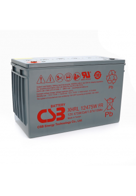 Акумуляторна батарея CSB XHRL12475W, 12V 118.8Ah (343х213х170мм)