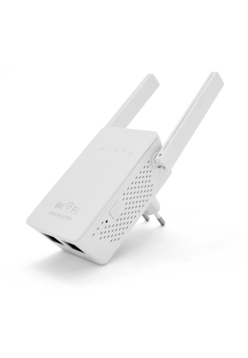 Підсилювач WiFi сигналу з 2-ма вбудованими антенами LV-WR02ES, живлення 220V, 300Mbps, IEEE 802.11b / g / n, 2.4-2.4835GHz, BOX