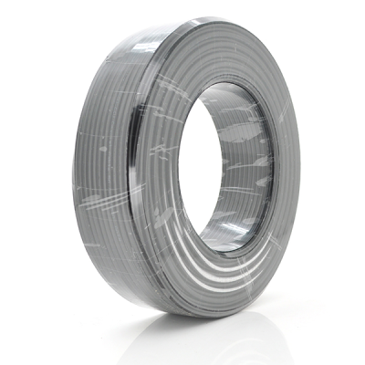 Кабель коаксіальний з живленням RITAR B100-RG690 + 2x0.5mm2 ССА, 1,02 мм.CU, 64x0.12m CCA жовтий екран, 75 Ом, FPE, оболонка 6,91мм чорний PVC, бухта 100м Q4