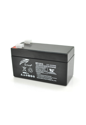 Акумуляторна батарея AGM RITAR RT1213, Black Case, 12V 1.3Ah  ( 98 х 44 х 53 (59) ) Q20