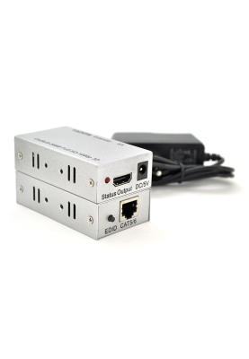 Одноканальний активний подовжувач HDMI сигналу UTP кабелю. Дальність передачі: до 60метрів, cat5e/cat6e 1080P/3D