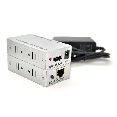 Одноканальний активний подовжувач HDMI сигналу UTP кабелю. Дальність передачі: до 60метрів, cat5e/cat6e 1080P/3D