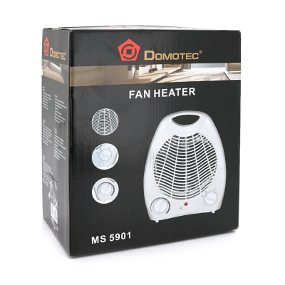 Тепловентилятор спіральний MS-5901, 2000 Вт, 3 режими Cold air/1000/2000Вт, Box