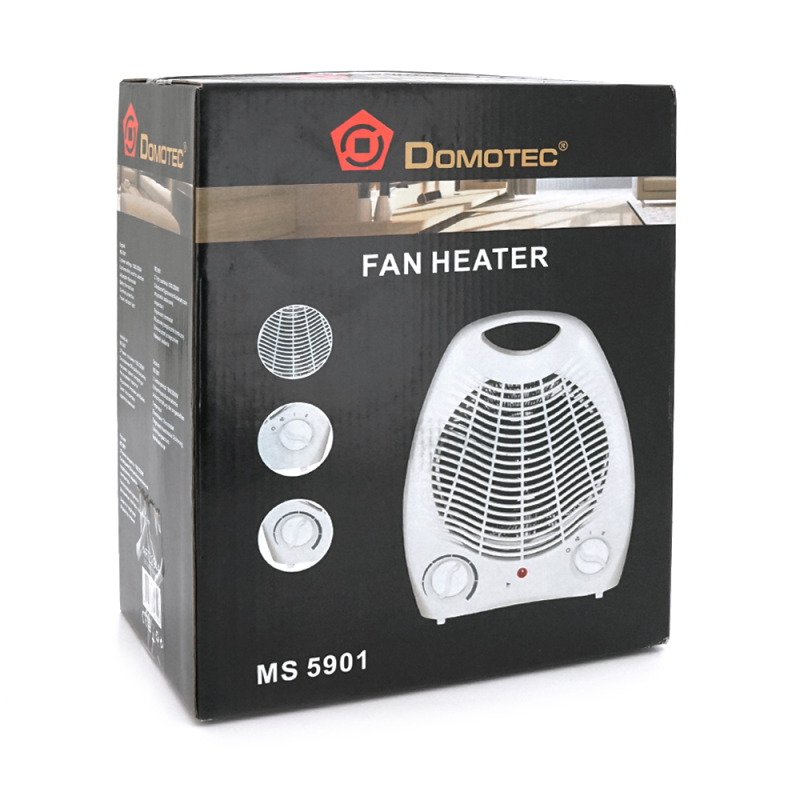 Тепловентилятор спіральний MS-5901, 2000 Вт, 3 режими Cold air/1000/2000Вт, Box