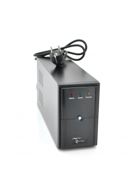ДБЖ Ritar E-RTM650 (390W) ELF-L, LED, AVR, 2st, 2xSCHUKO socket, 1x12V7Ah, metal Case Q4 (370*130*210) 4,8 кг (310*85*140)