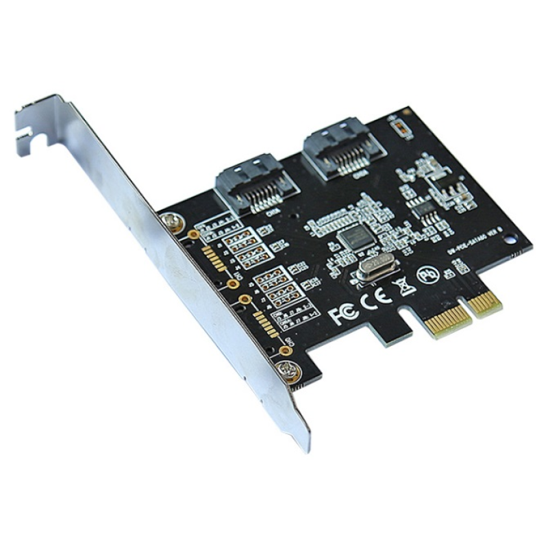Контролер PCI-E=>SATA 3.0, ASM1061, 6Gb/s, 2 порти внутрішніх, BOX