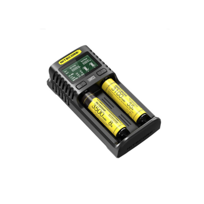 Зарядний пристрій універсальний Nitecore Digicharger UM2, 2 канали, LCD дисплей, підтримує Li-ion, Ni-MH та Ni-Cd AA (R6), ААA (R03), С (R14)